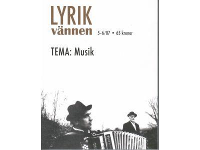 Lyrikvännen 5-6 2007. Tema