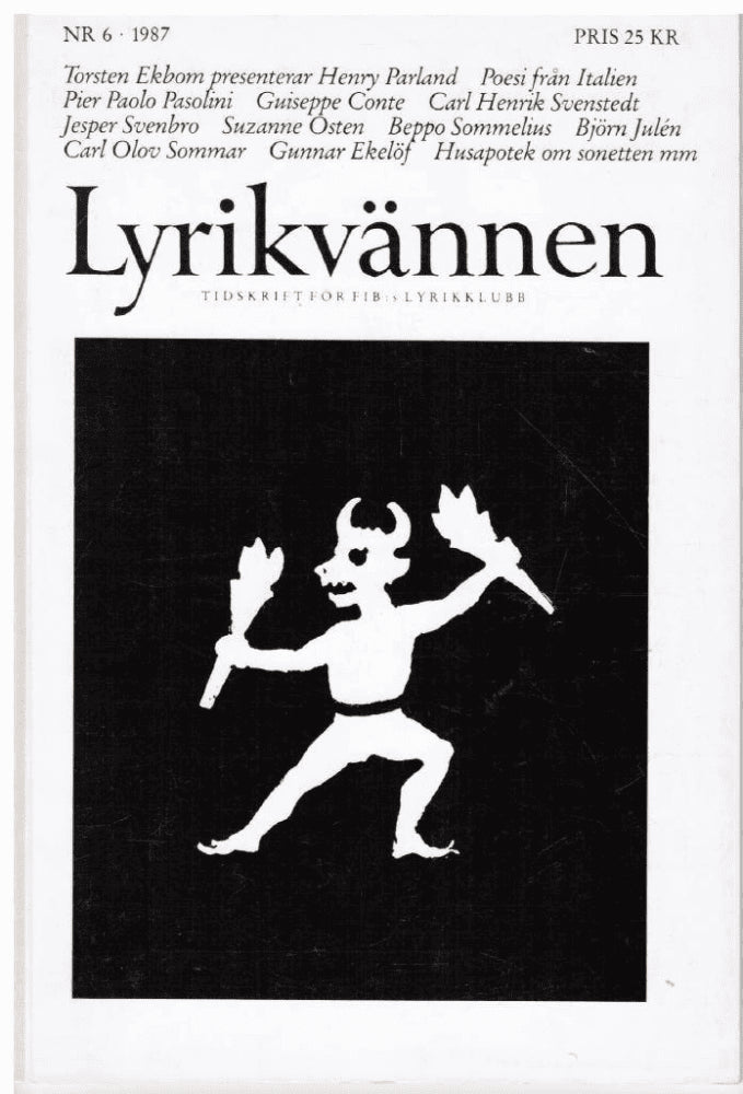 Lyrikvännen 6 1987. Tema