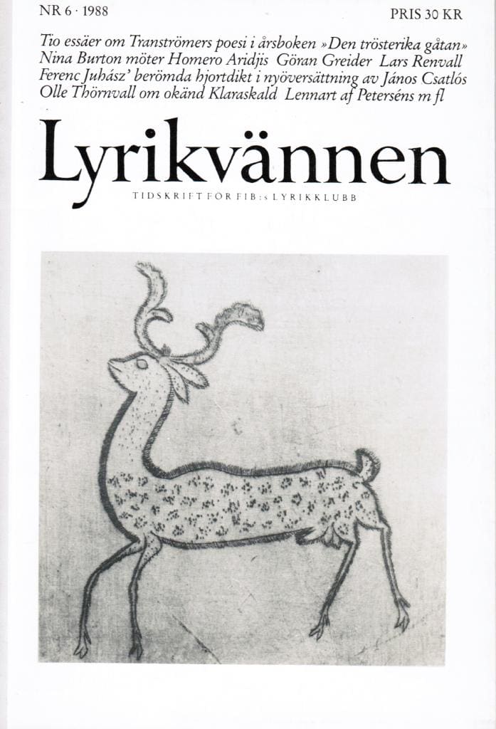 Lyrikvännen 6 1988