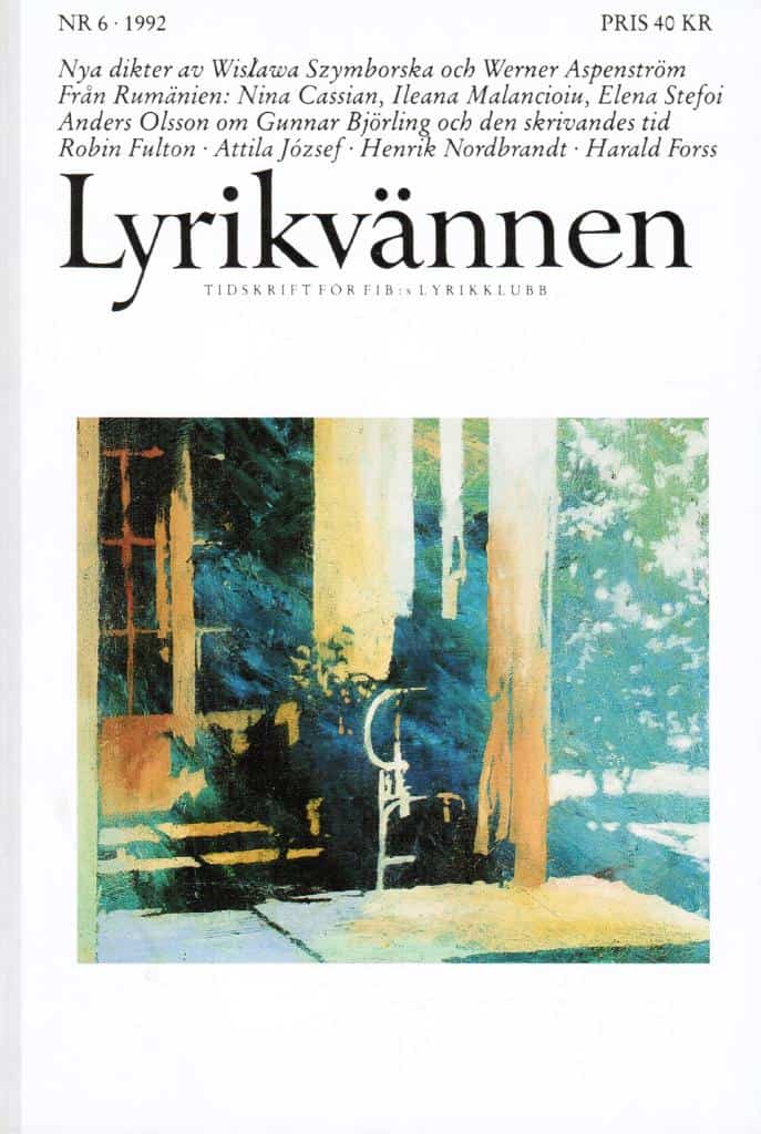 Lyrikvännen 6 1992