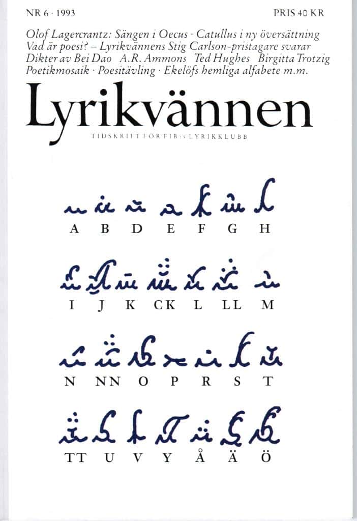 Lyrikvännen 6 1993