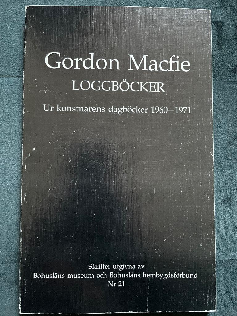 Macfie, Gordon ; Göteborgs konstmuseum : Loggböcker