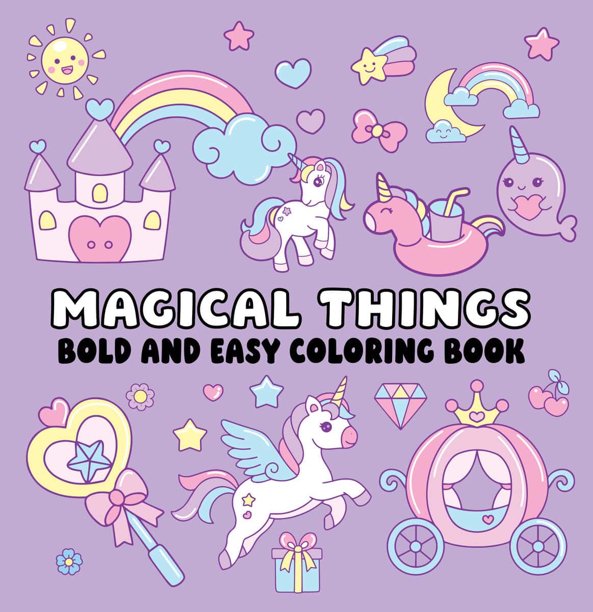 Magical Things Bold and Easy Coloring Book