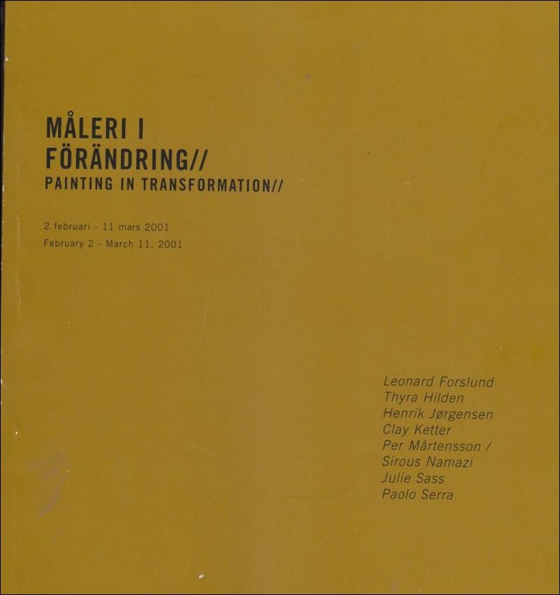 Magnus Jensner : Måleri i förändring