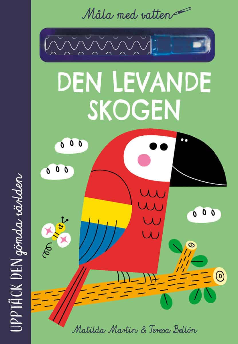 Måla med vatten. Den levande skogen