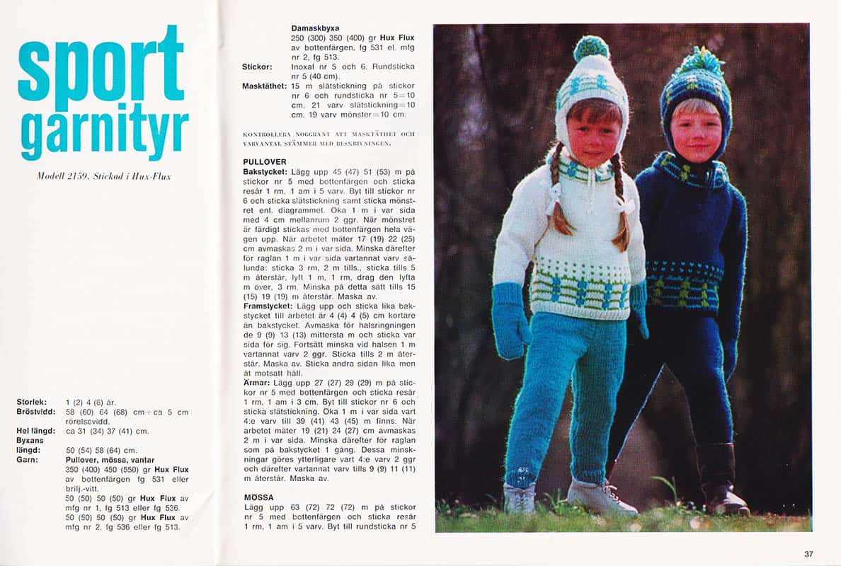 Mamma stickar och virkar barn och tonårsstickat nr 35 + Mamma virkar till sig själv
