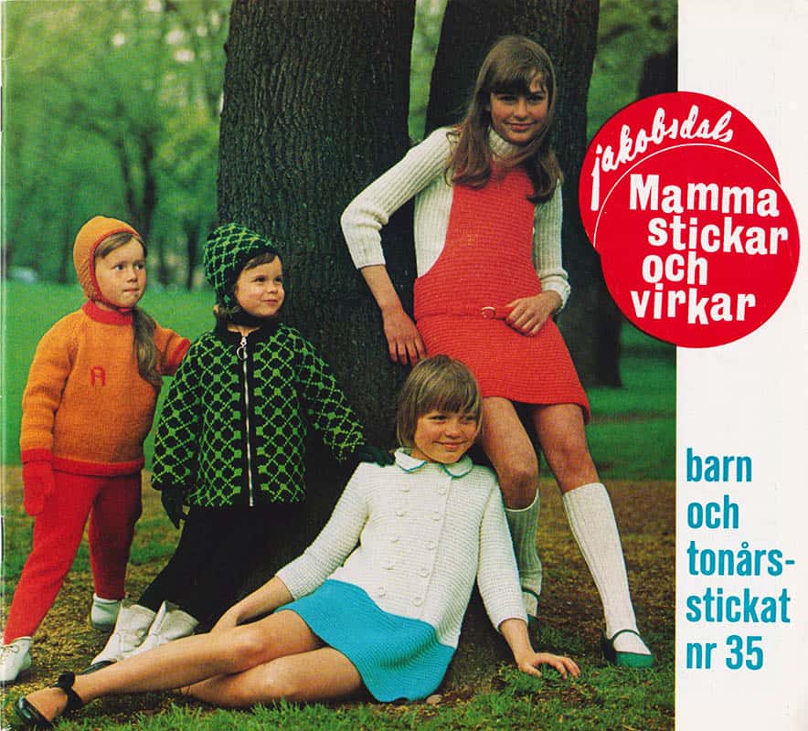 Mamma stickar och virkar barn och tonårsstickat nr 35 + Mamma virkar till sig själv