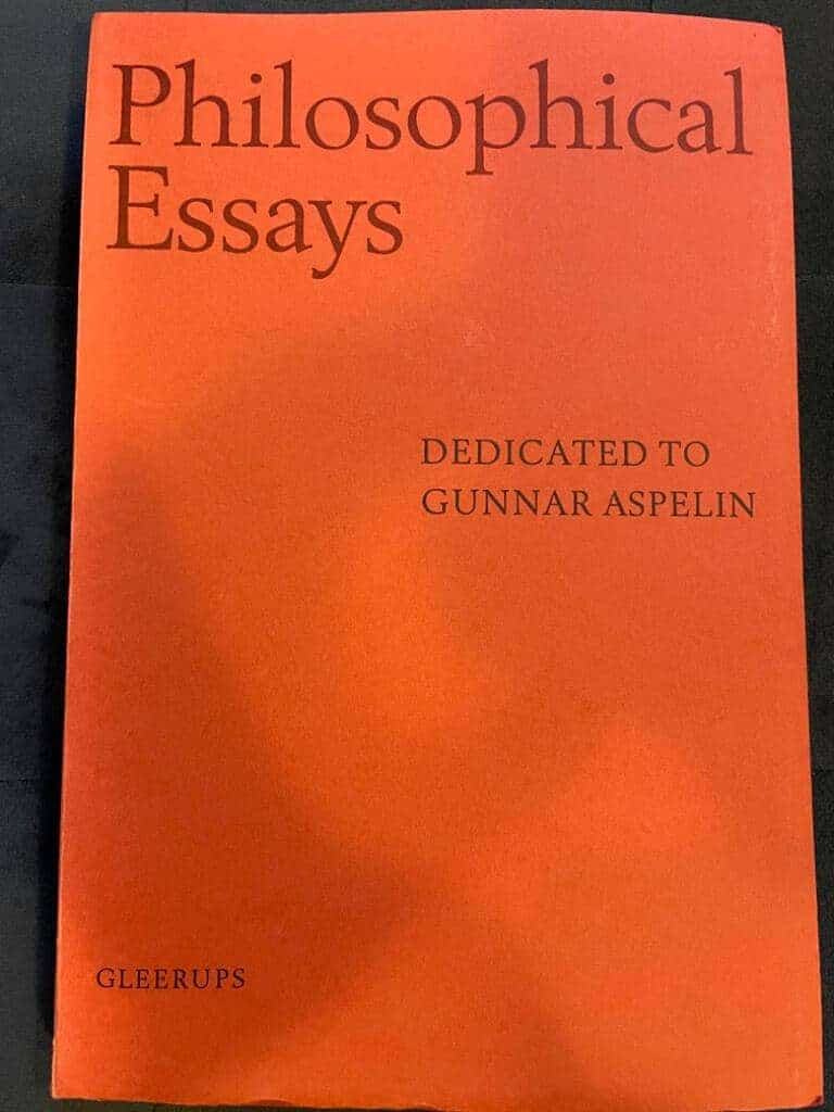 Manfred Moritz; Anders Nygren; Ivar Segelberg; Georg Henrik von Wright m.fl. : Philosophical Essays Dedicated to Gunnar Aspelin