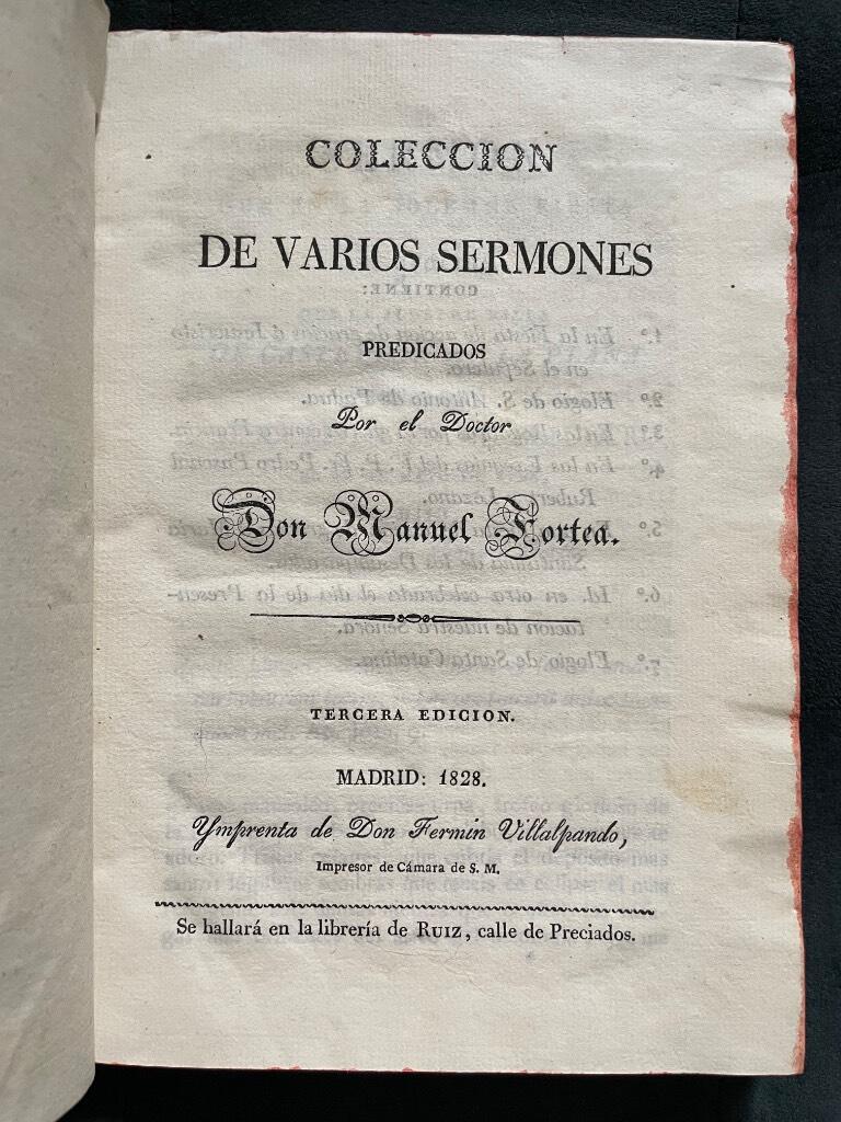 Manuel Fortea : Colección de varios sermones predicados
