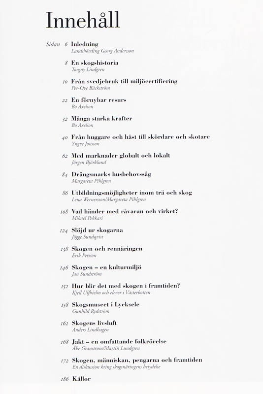 Margareta Pihlgren : Skogslänet Västerbotten