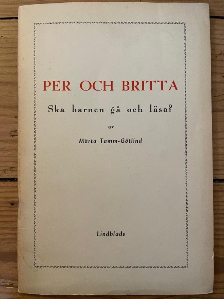 Märta Tamm-Götlind : Per och Britta