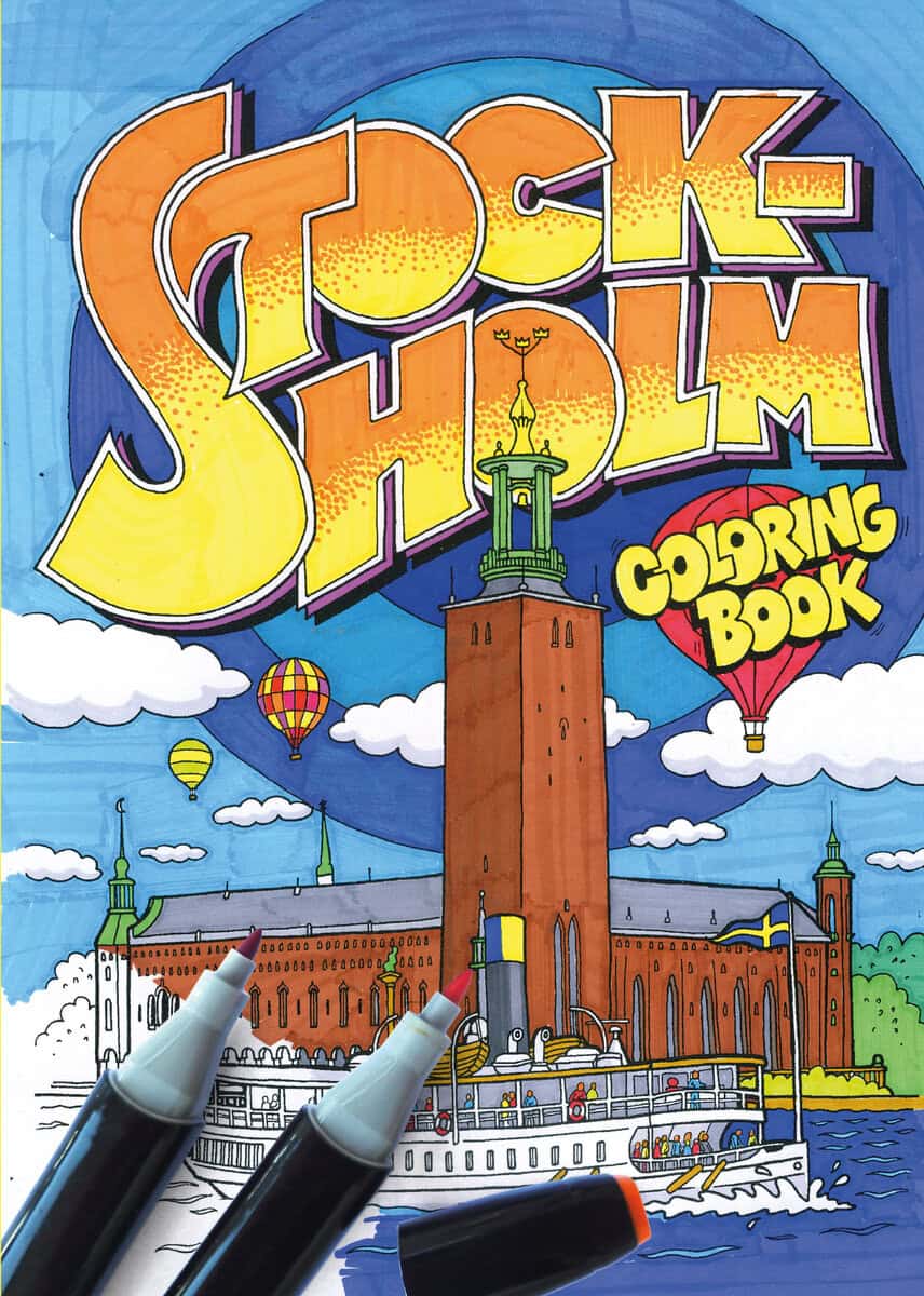 Martin Ander : Stockholm coloring book