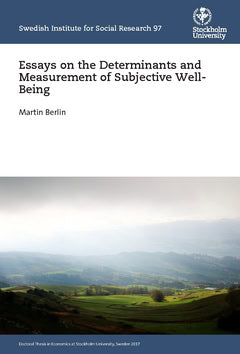 Martin Berlin : Essays on the Determinants and Measurement of Subjective Well-Being
