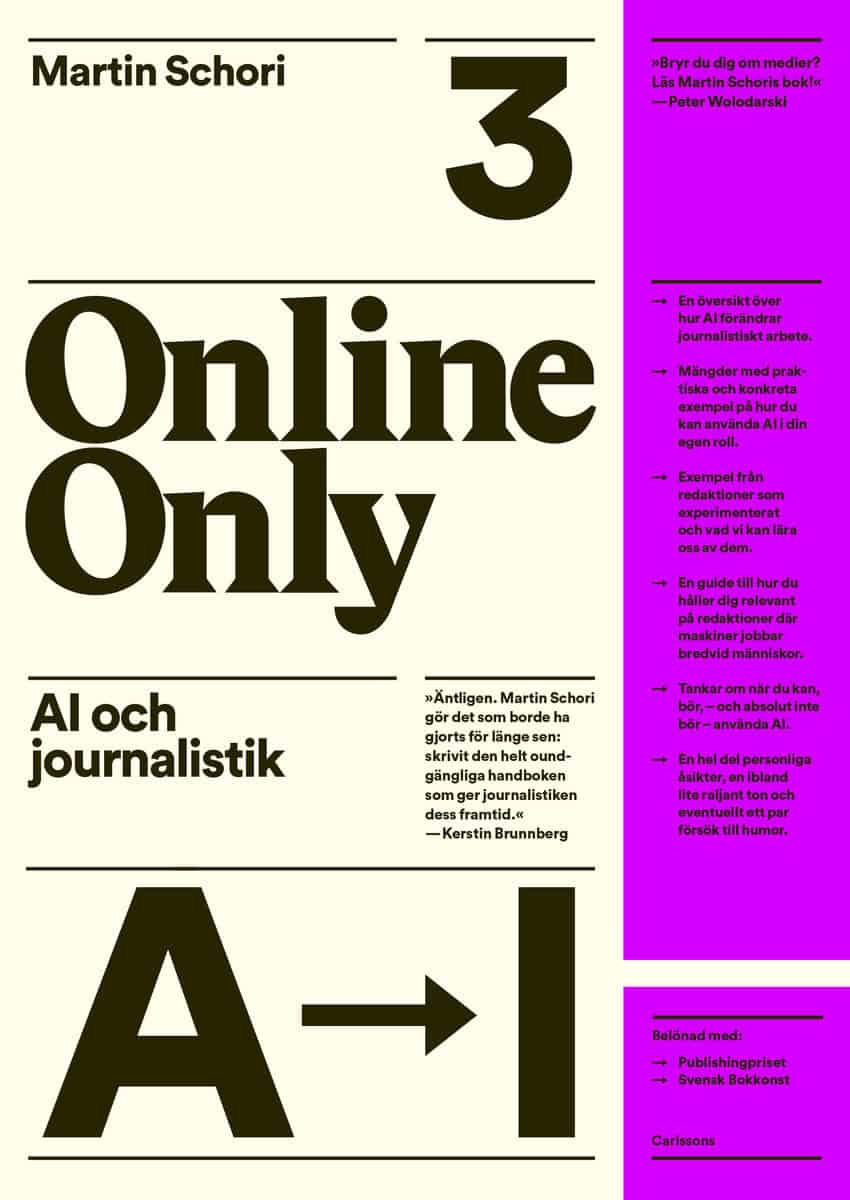 Martin Schori : AI och journalistik - Online Only 3