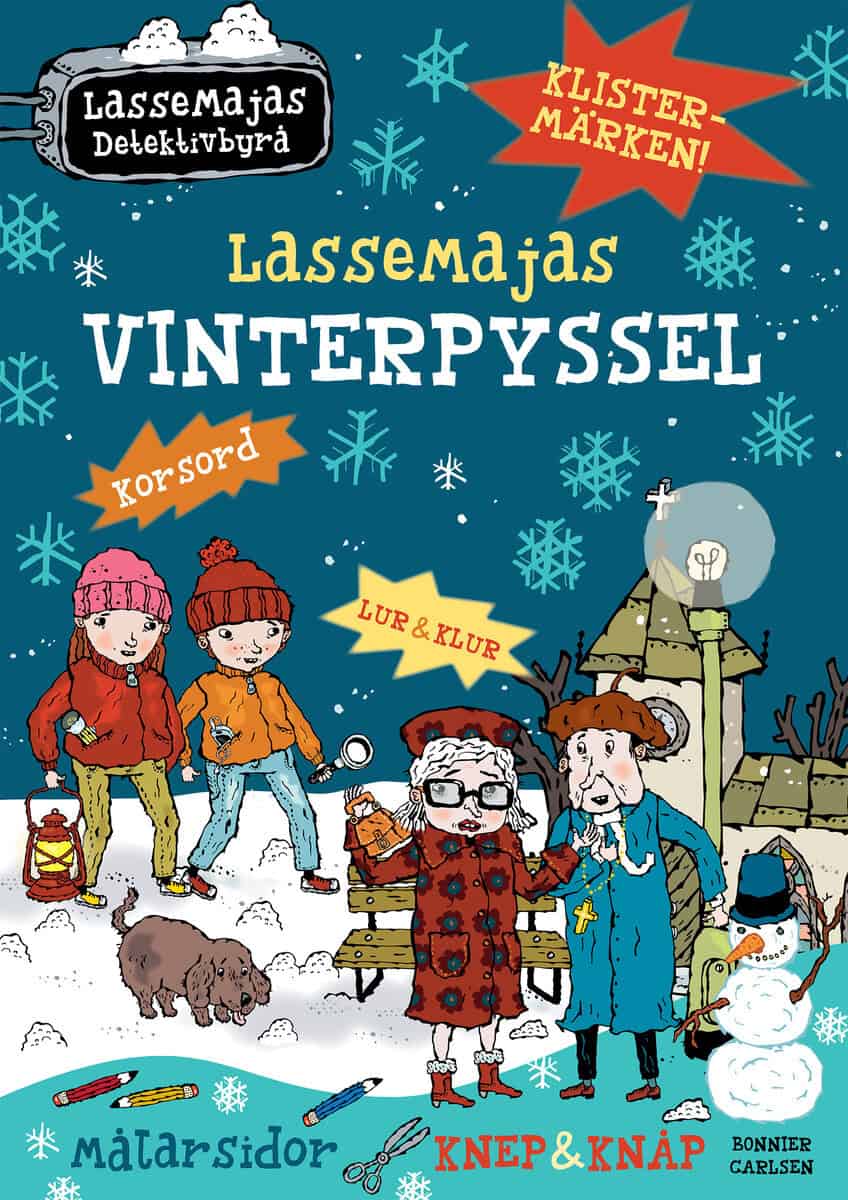 Martin Widmark : LasseMajas vinterpyssel med klistermärken