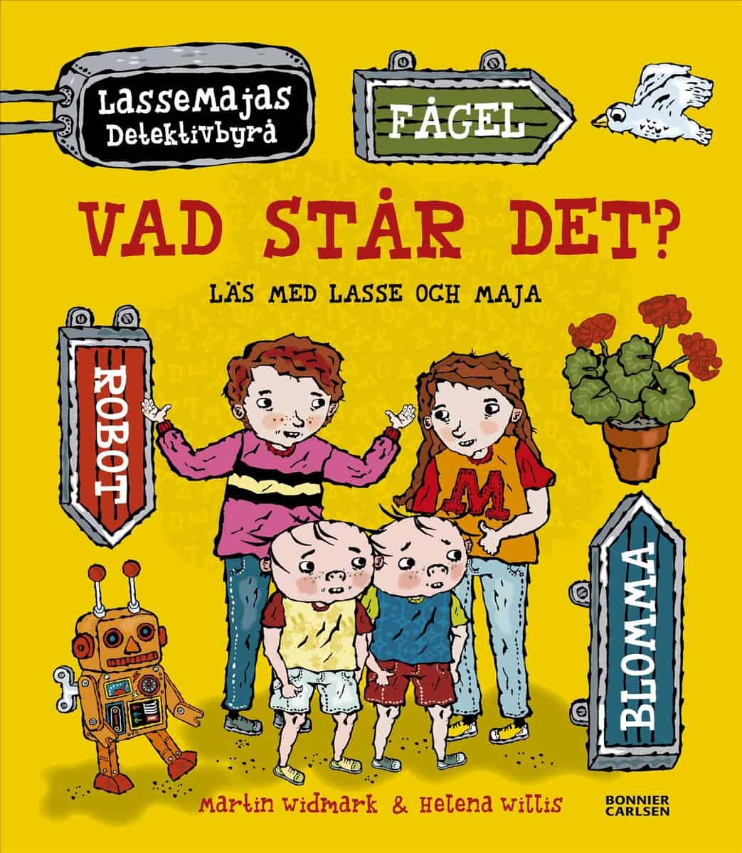 Martin Widmark : Vad står det?