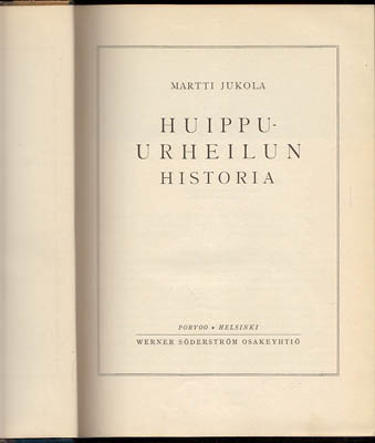 Martti Jukola : Huippu-urheilun historia