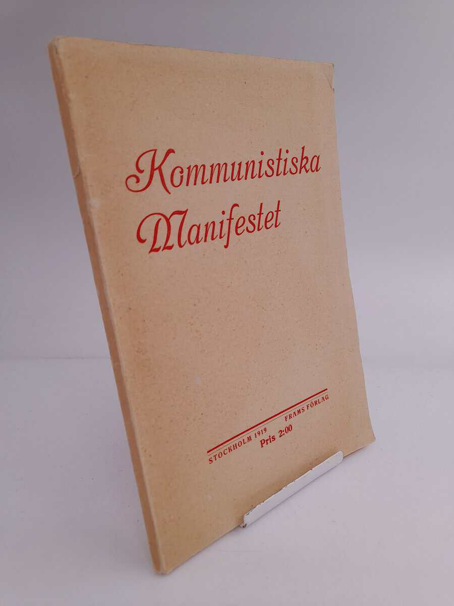 Marx, Karl ; Engels, Friedrich : Kommunistiska manifestet
