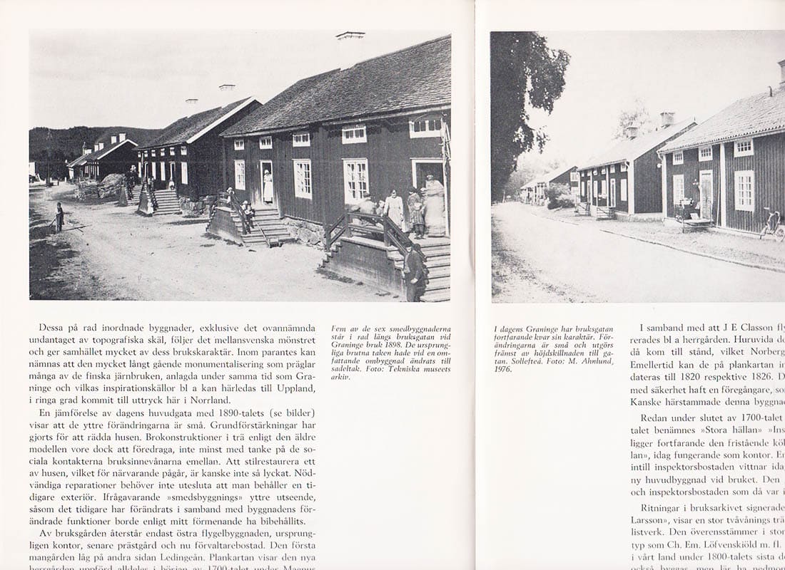 Mats Ahnlund : Graningeverken, järnbruksmiljöer värd att bevara Byggnader och kulturmiljöer i Västernorrland