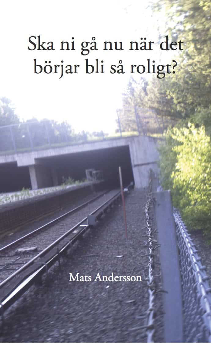 Mats Andersson : Ska ni gå nu när det börjar bli så roligt?