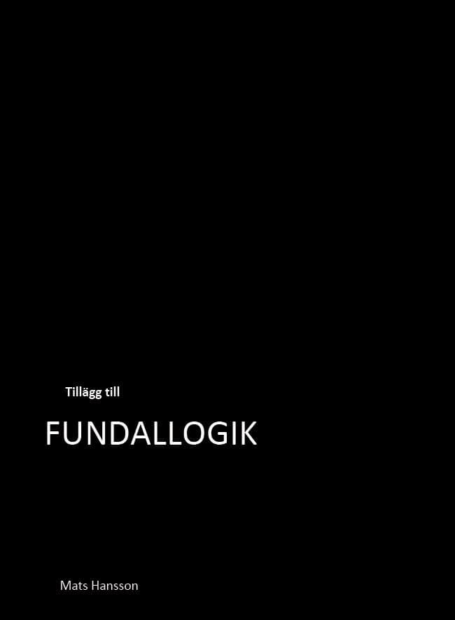 Mats Hansson : Fundallogik