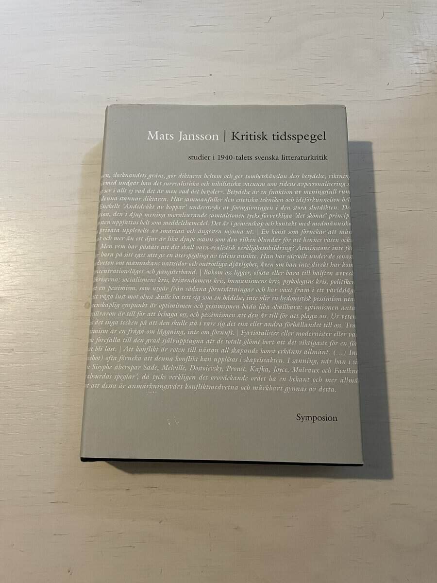Mats Jansson : Kritisk tidsspegel