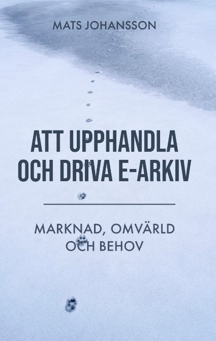 Mats Johansson : Att upphandla och driva e-arkiv : marknad, omvärld och behov