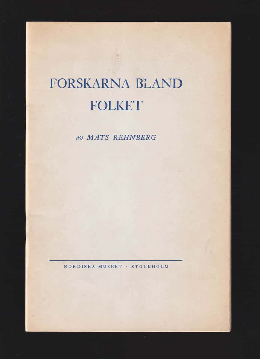 Mats Rehnberg : Forskarna bland folket