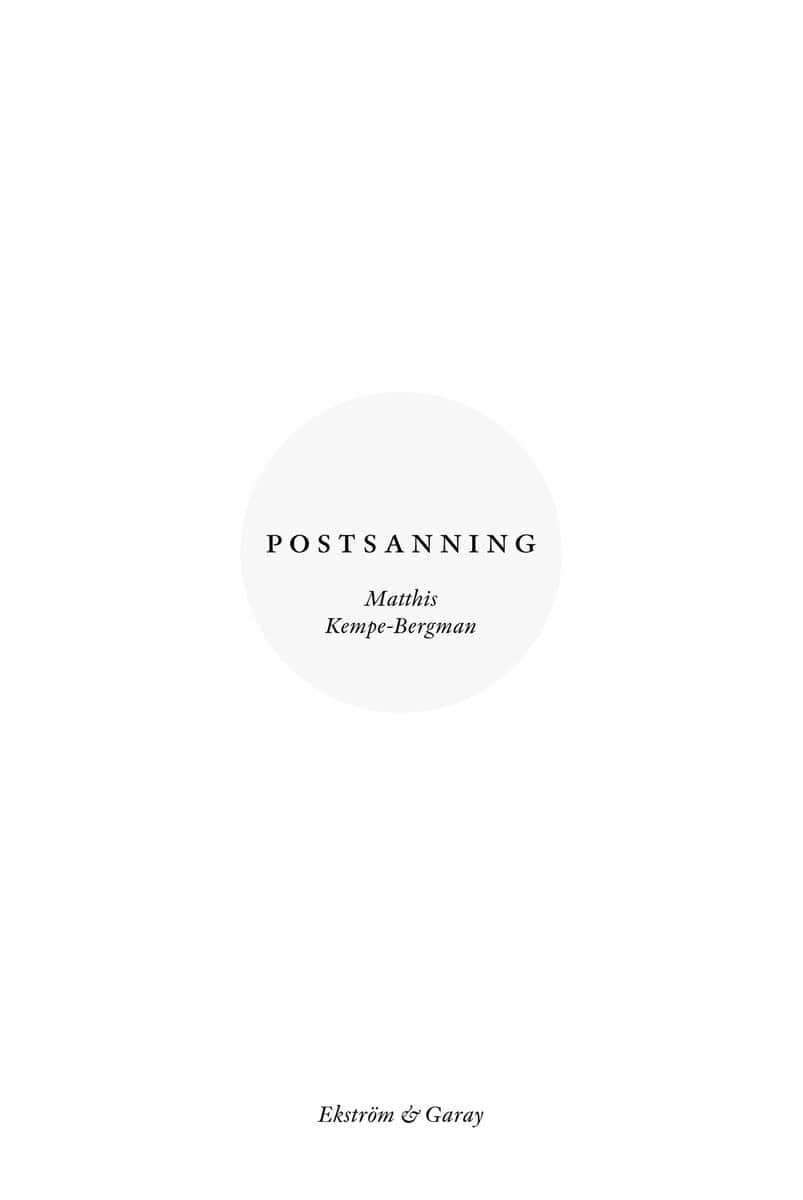 Matthis Kempe-Bergman : Postsanning