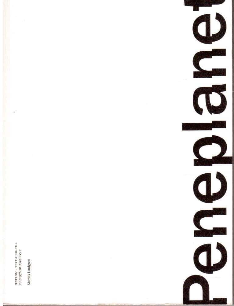 Mattias Lindgren : Peneplanet