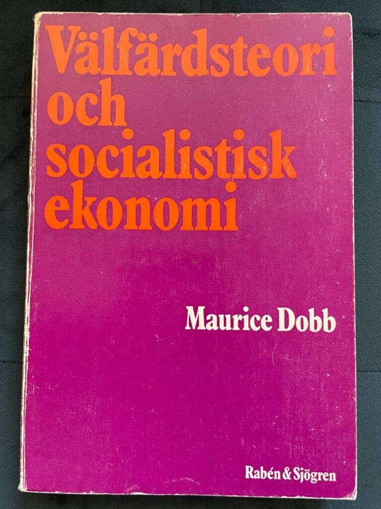 Maurice Dobb : Välfärdsteori och socialistisk ekonomi