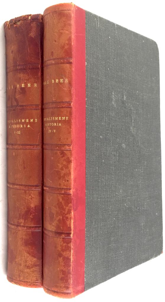 Max Beer : Socialismens historia I-III, IV-V [två volymer]