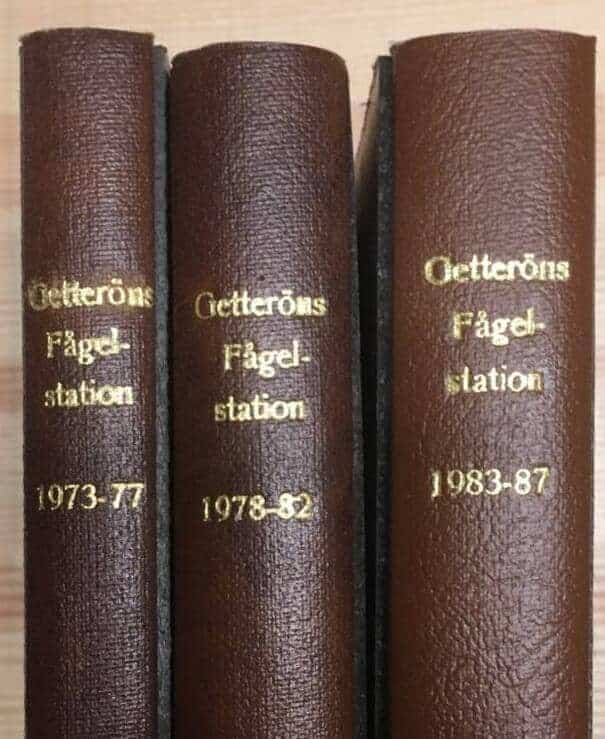 Meddelande från Getteröns fågelstation 1973-87