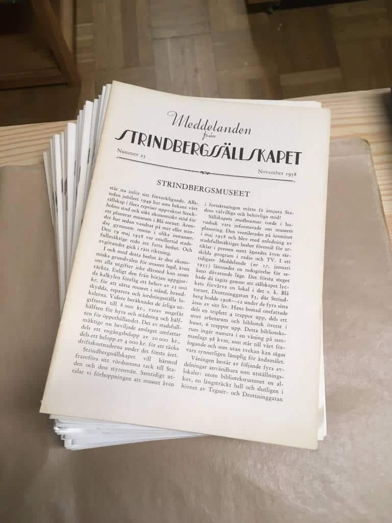 Meddelanden från Strindbergssällskapet - en samling