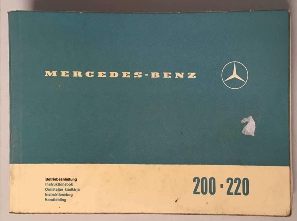 Mercedes-Benz 200-220 Instruktionsbok