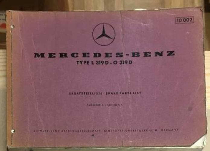 Mercedes reservdelsböcker - 319 D
