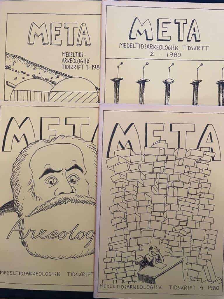 META Medeltidsarkeologisk tidskrift årgång 1980 (komplett, 4 nr)