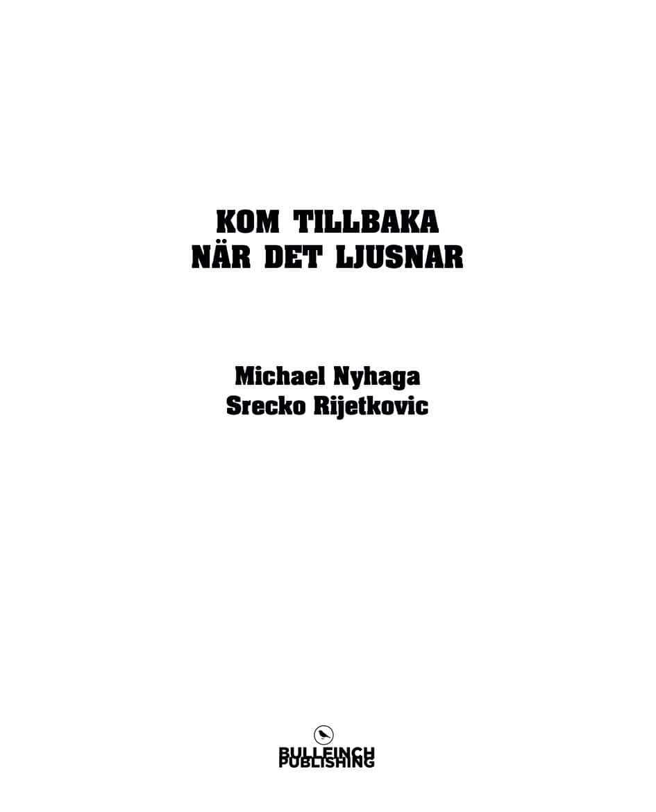 Nyhaga, Michael ; Rijetkovic, Srecko : Kom tillbaka när det ljusnar