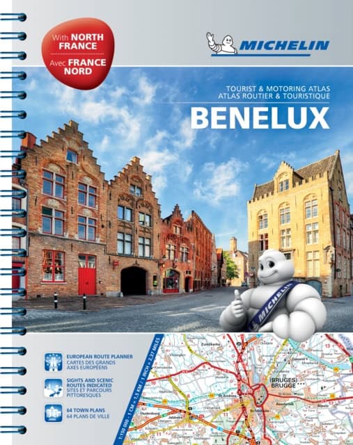 Michelin : Benelux Norra Frankrike Atlas Michelin A4