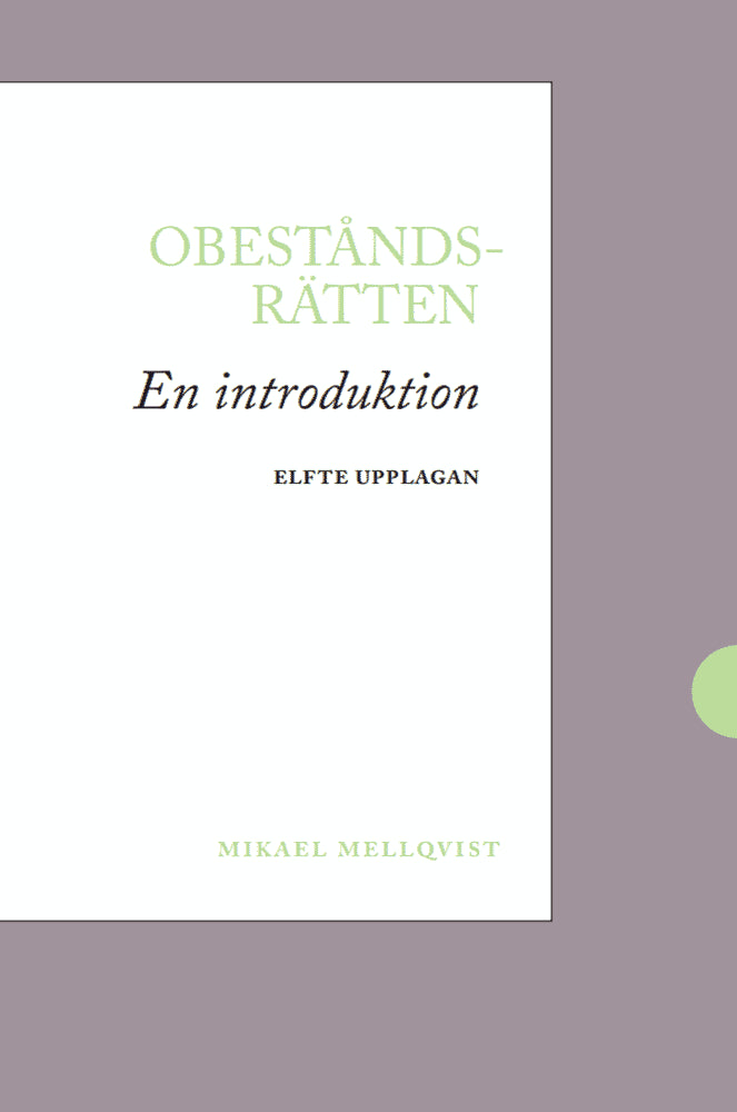 Mikael Mellqvist : Obeståndsrätten : en introduktion