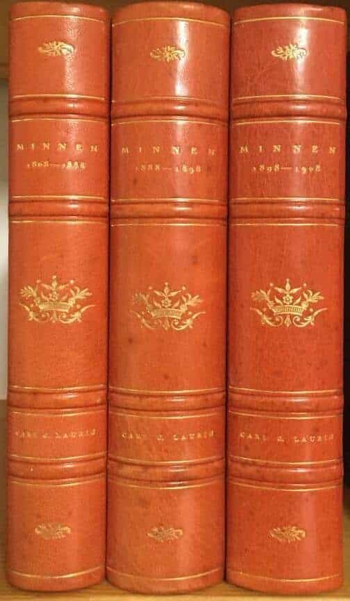 Minnen. 1-3. 1868-1888,1888-1898,1898-1908.