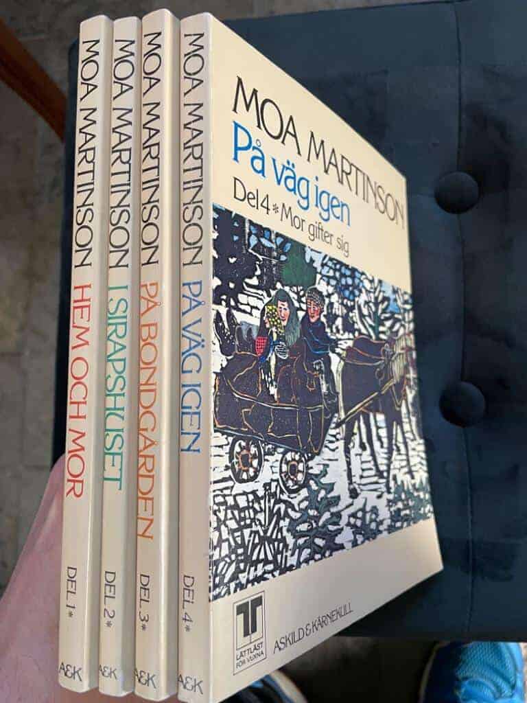 Moa Martinson ; Johnson, Molly ; Aulio-Paananen, Thelma : Moa Martinsons Mor gifter sig 1-4 (komplett, lättläst för vuxna)