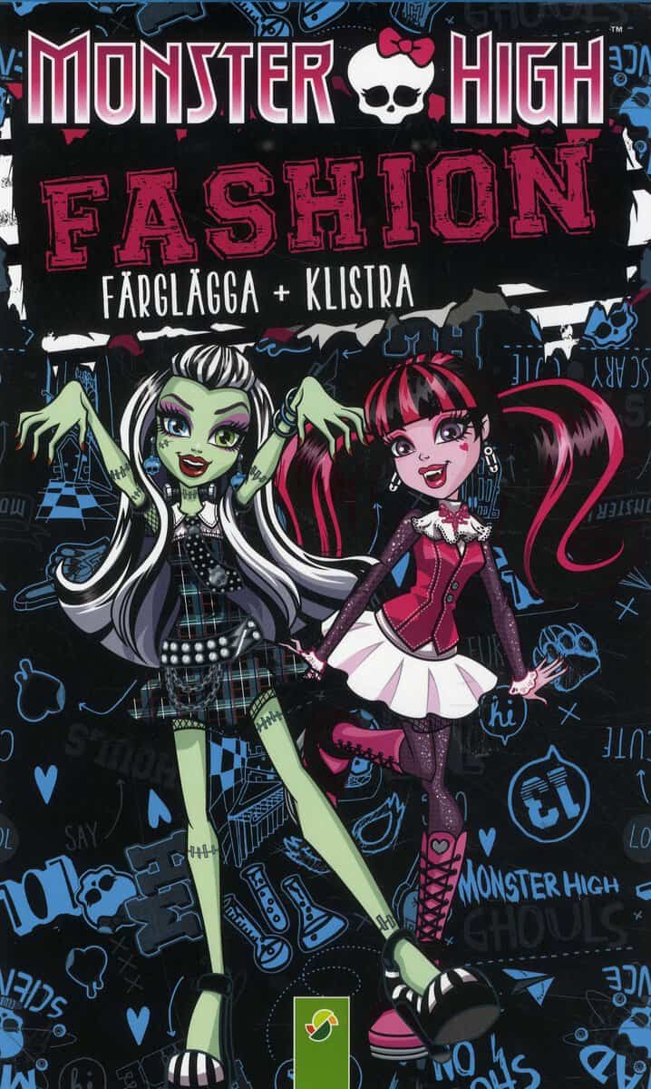 Monster High fashion - färglägg + klistra