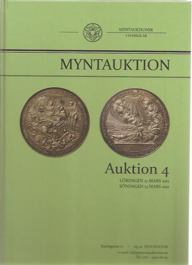 Myntauktion. Myntauktioner i Sverige AB. Auktion 4. (MISAB)