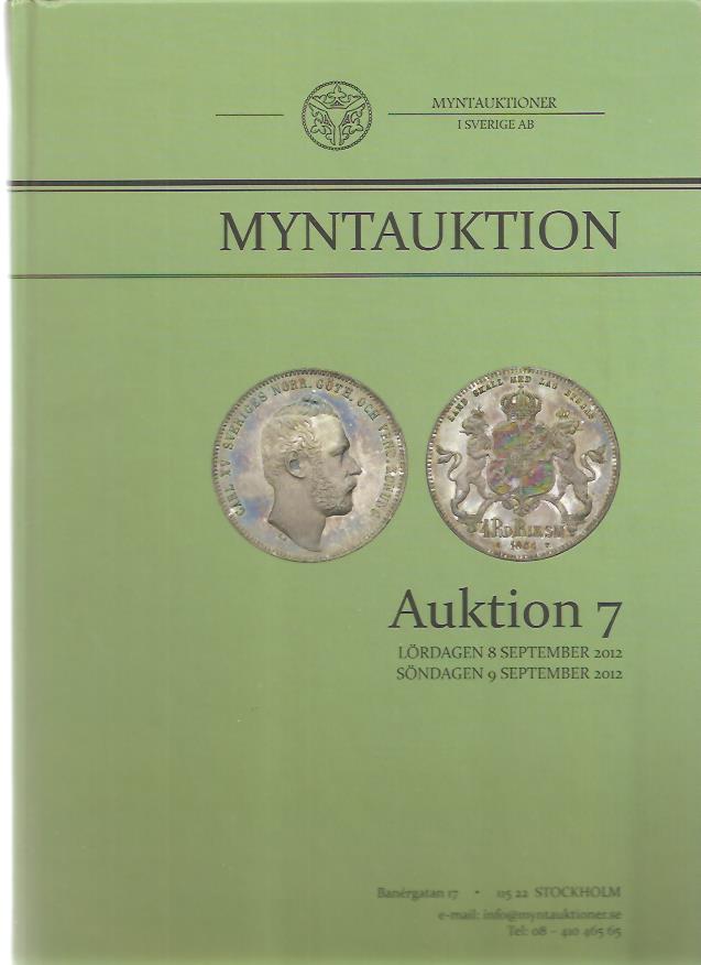 Myntauktion. Myntauktioner i Sverige AB. Auktion 7. (MISAB)