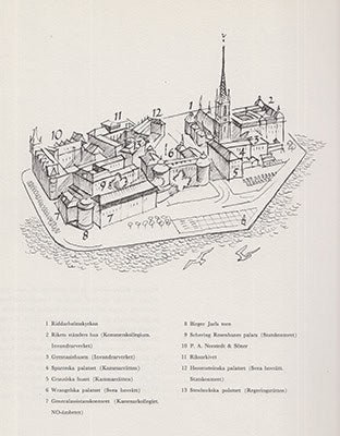 Näsström, Gustaf ; Brusewitz, Gunnar (1924-2004) : Kungliga Riddarholmen