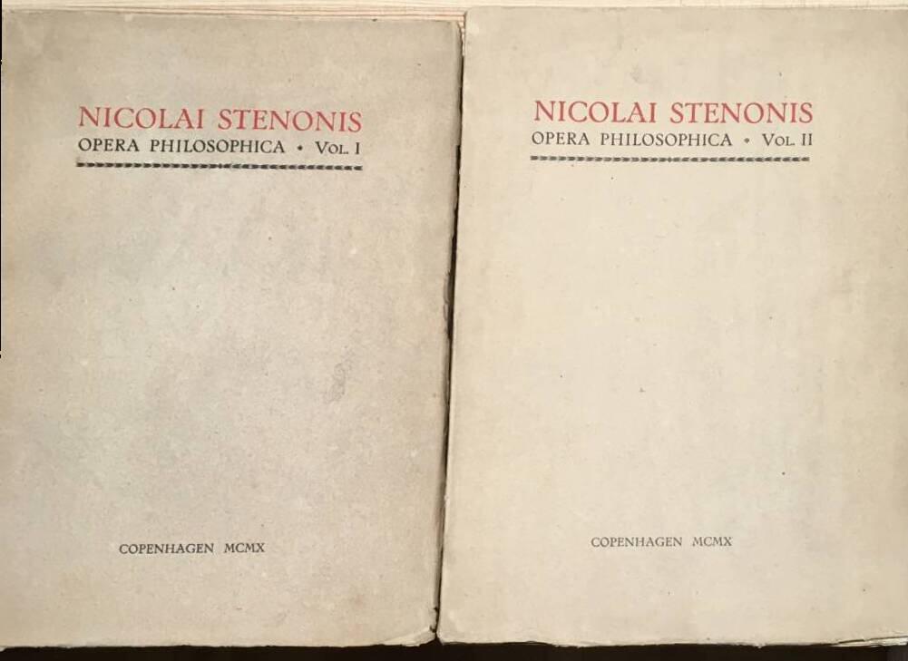 Nicolai Stenonis : Opera Philosophica. Edited by Vilhelm Maar. 1-2 (komplett)