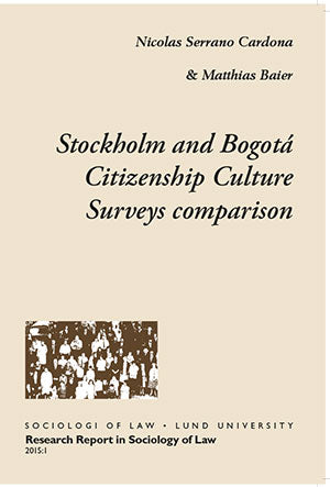 Serrano Cardona, Nicolas ; Baier, Matthias : Stockholm and Bogotá Citizenship Culture Surveys comparison