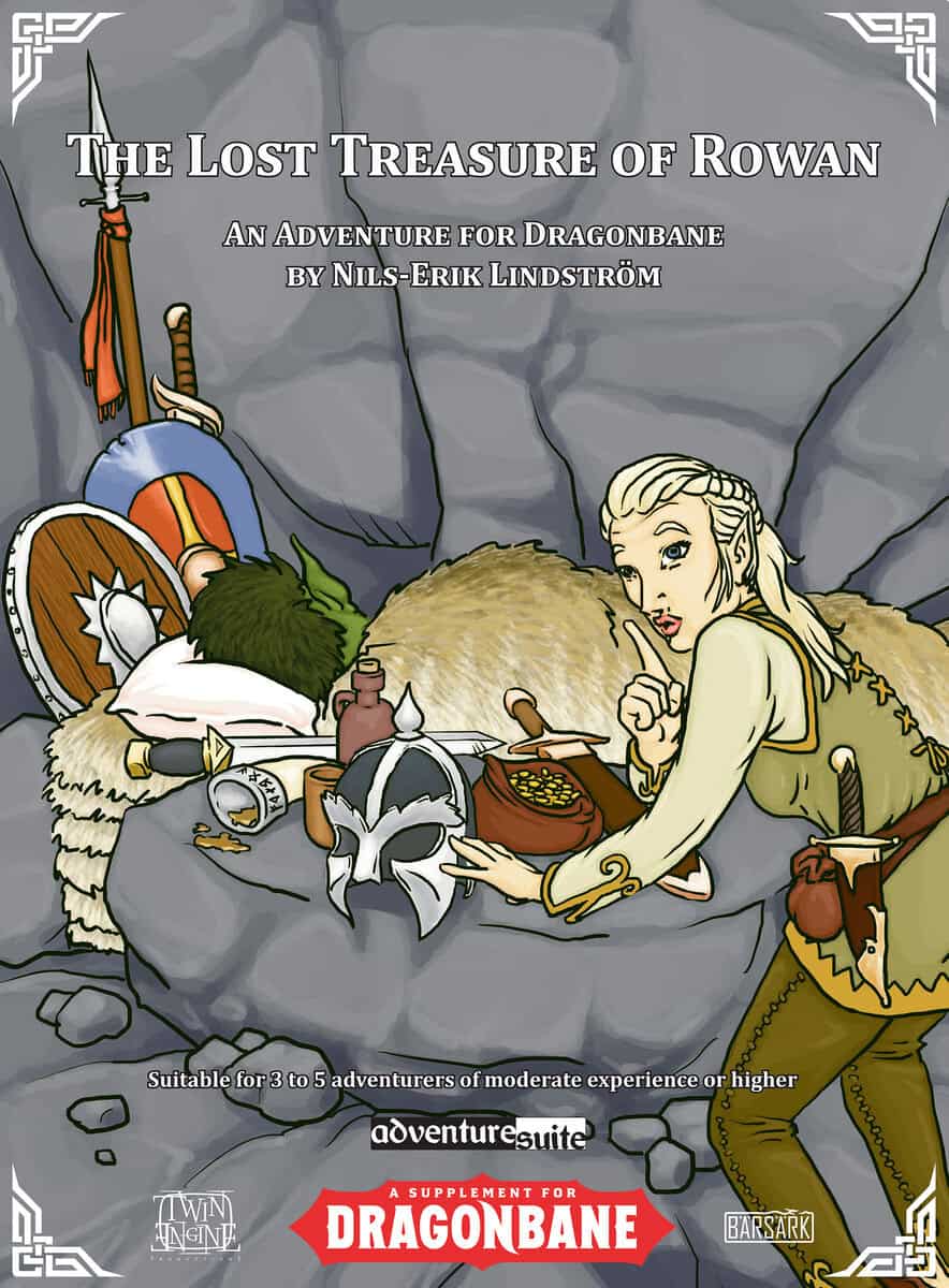 Nils-Erik Lindström : The Lost Treasure of Rowan : An Adventure for Dragonbane