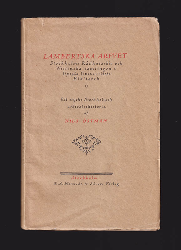 Nils Östman : Lambertska arfvet